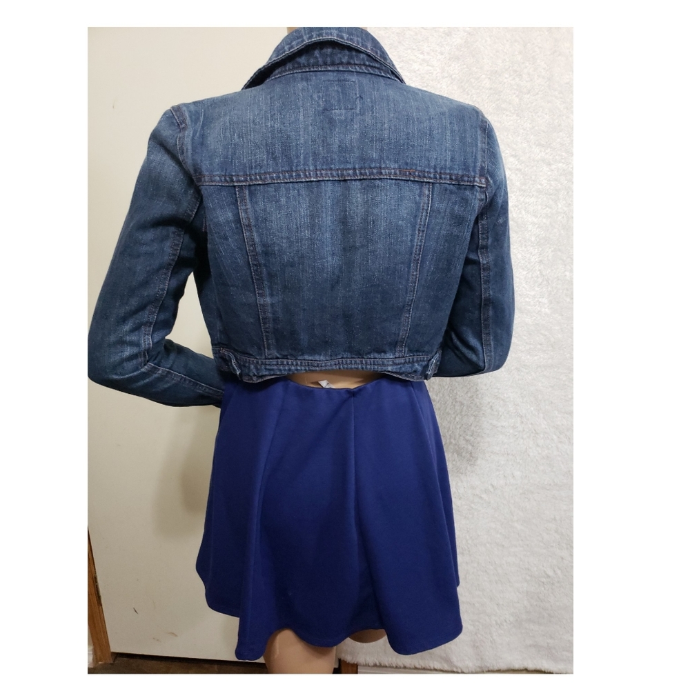 Highway Jean's denim crop jacket size S - Picture 2 of 8